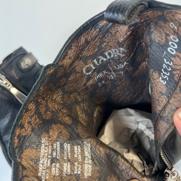 Cuadra Women Western Boots Black Leather Ankle Booties Size MEX25.5 US7.5 - Picture 9 of 13